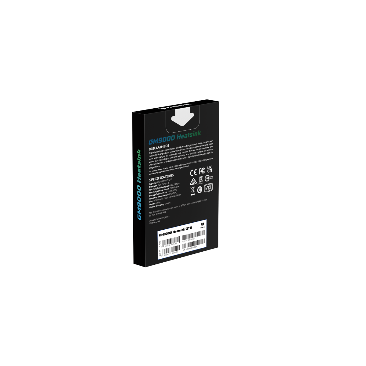 Predator GM9000 Heatsink SSD - 2TB 8