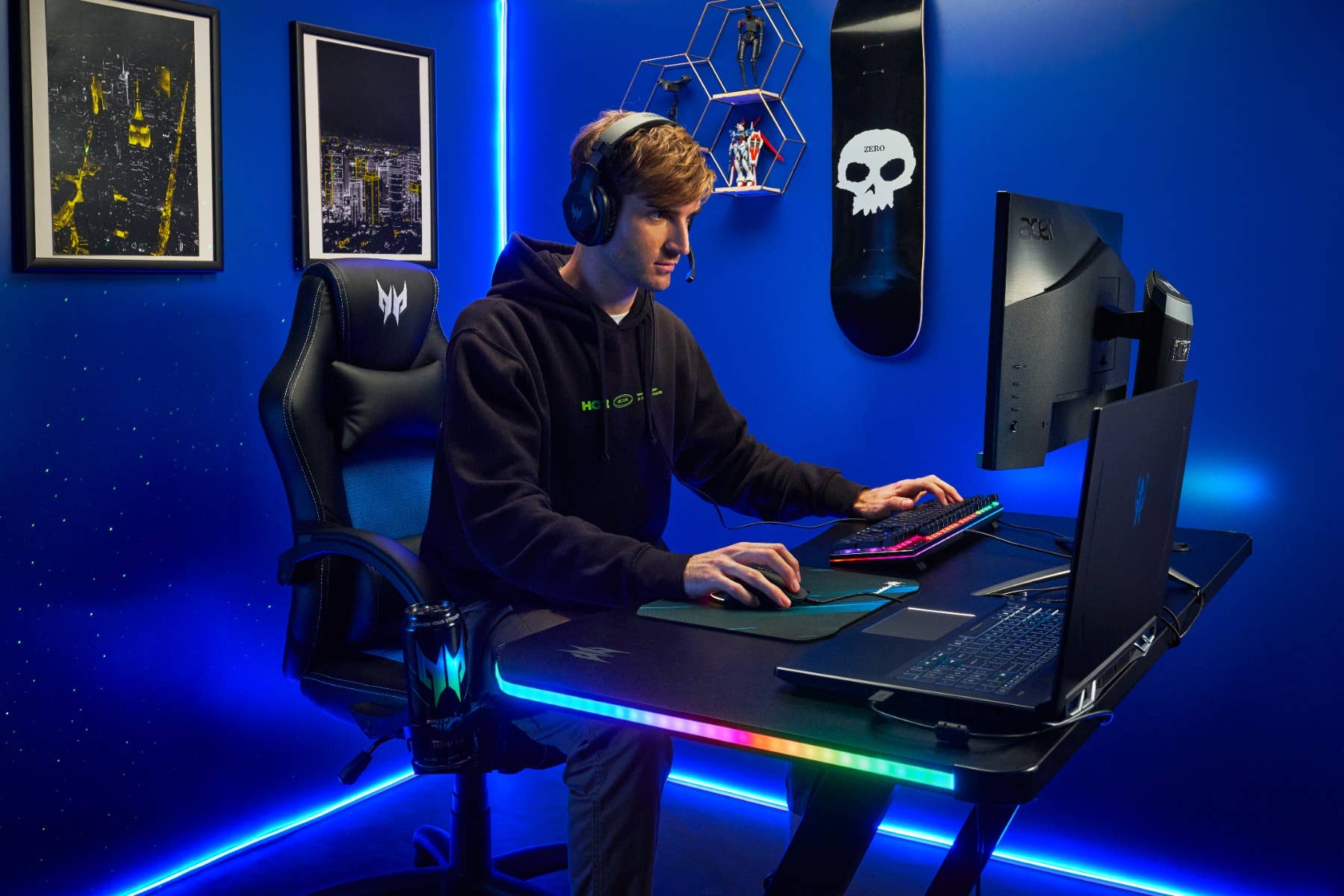 Predator Rift RGB Gaming Desk 8