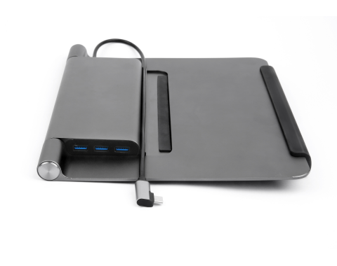 Laptop Stand with Adapter HUB 5 en 1 6