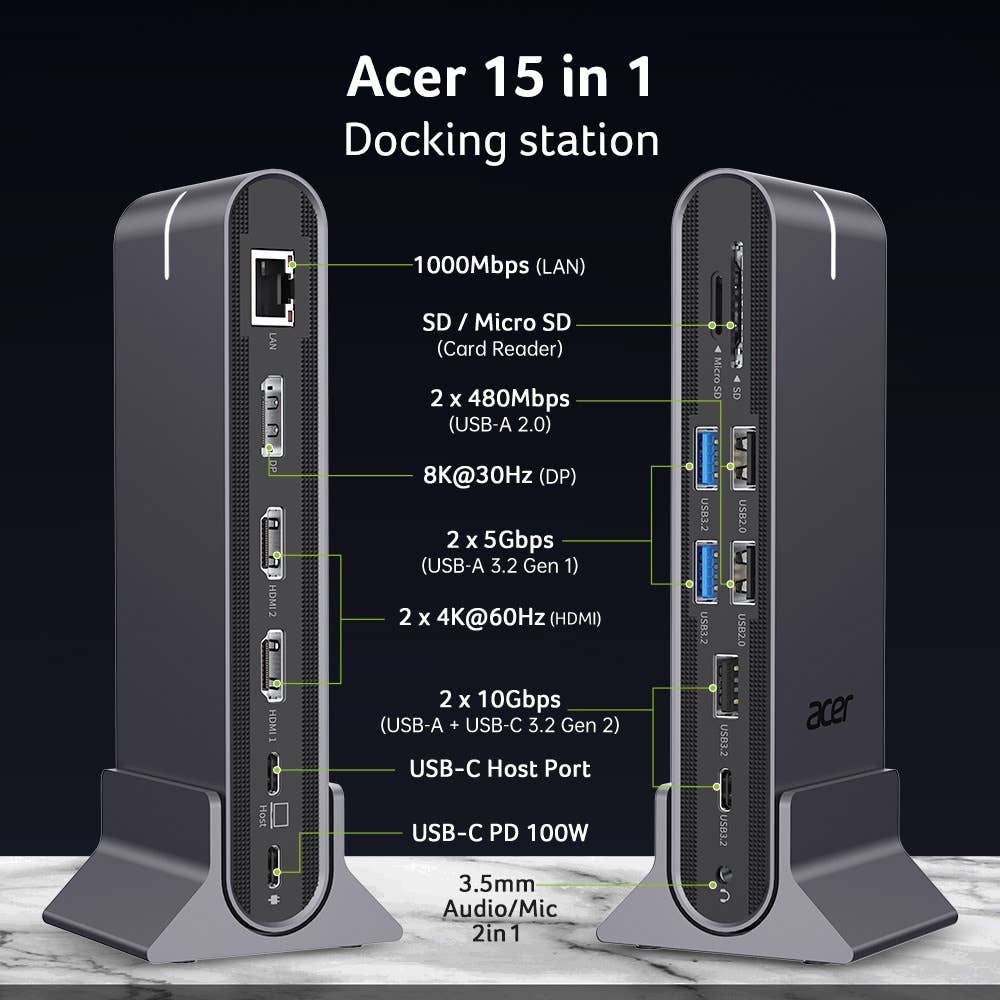 Acer Universal USB-C 15-in-1 Docking Station 2