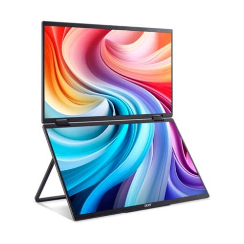 Acer PD3 Dual-screen Foldable Laptop Monitor | PD163Q | Black 5