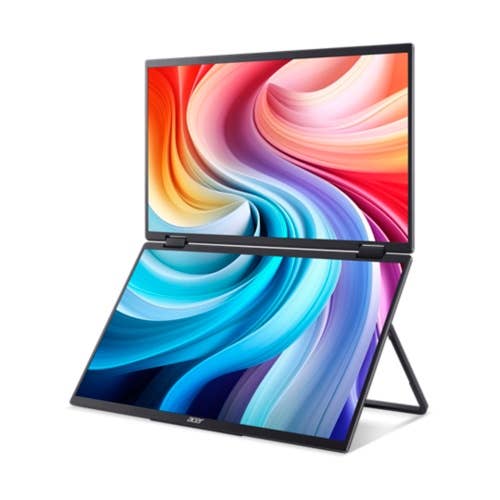 Acer PD3 Dual Foldable Laptop Monitor with Touch Function | PD163QT | Black 6